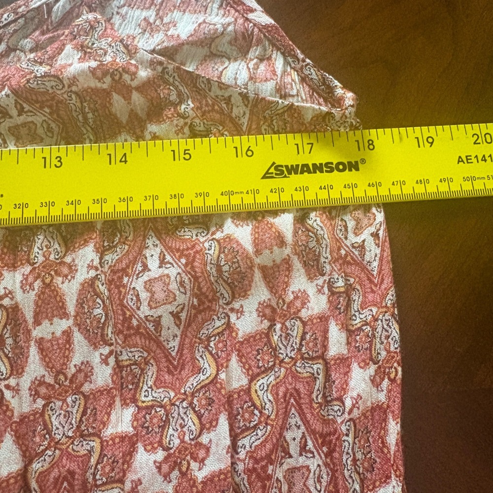 NWT Patrons of Peace Maxi Dress Paisley Tiered Medium Boho Cottagecore Women - Picture 13 of 13
